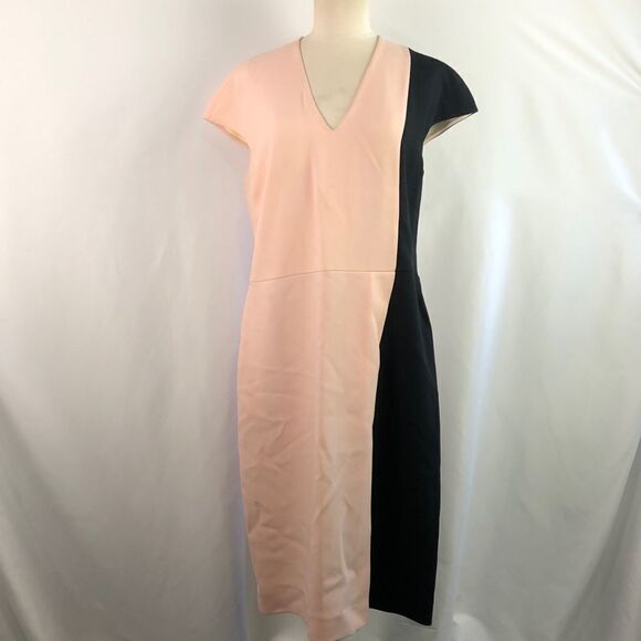 Fendi Pink Black Color Block Dress - Picture 2 of 8